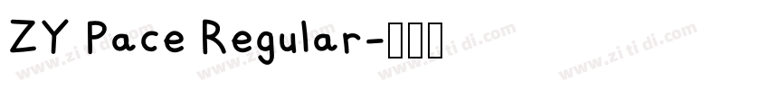 ZY Pace Regular字体转换 ZY Pace Regular字体转换